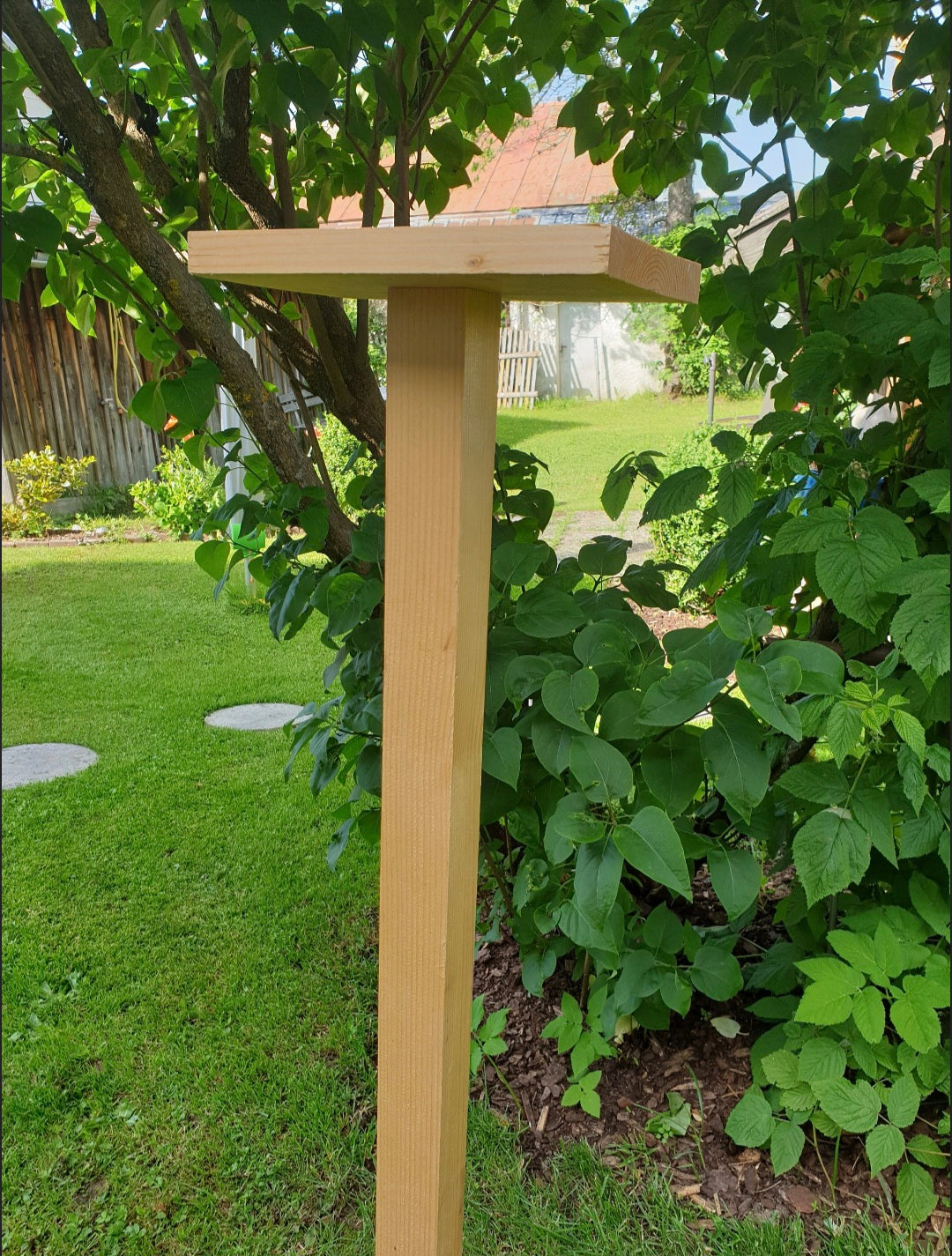 S1 Vogelhausständer/Eichhörnchenhausständer Holzständer Ständer Natur Futterstellenständer