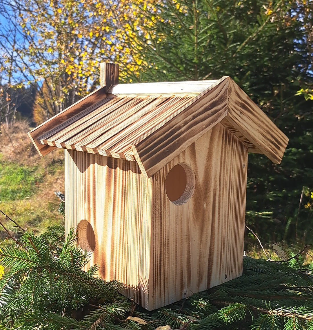 Eichhörnchenkobel Eichhörnchen Kobel Eichhörnchenhaus Futterhaus Eichhörnchenspielhaus edel geflammt E3G