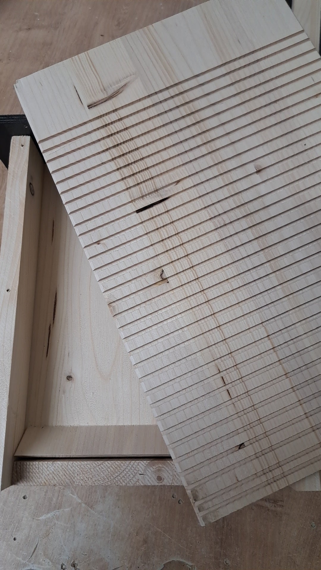 Fledermauskasten Fledermaushaus Fledermaushütte Fledermaus Kobel Fledermausbau edel geflammt aus massiven Fichtenholz (FG)