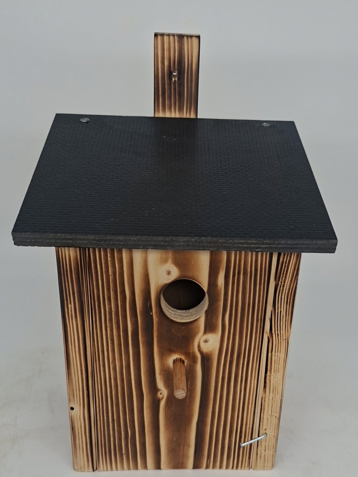 Nesting box nesting cave for birds bird house nesting box for hanging brood cavity with entry hole 35mm to 28mm reduced noble flamed (N2G)