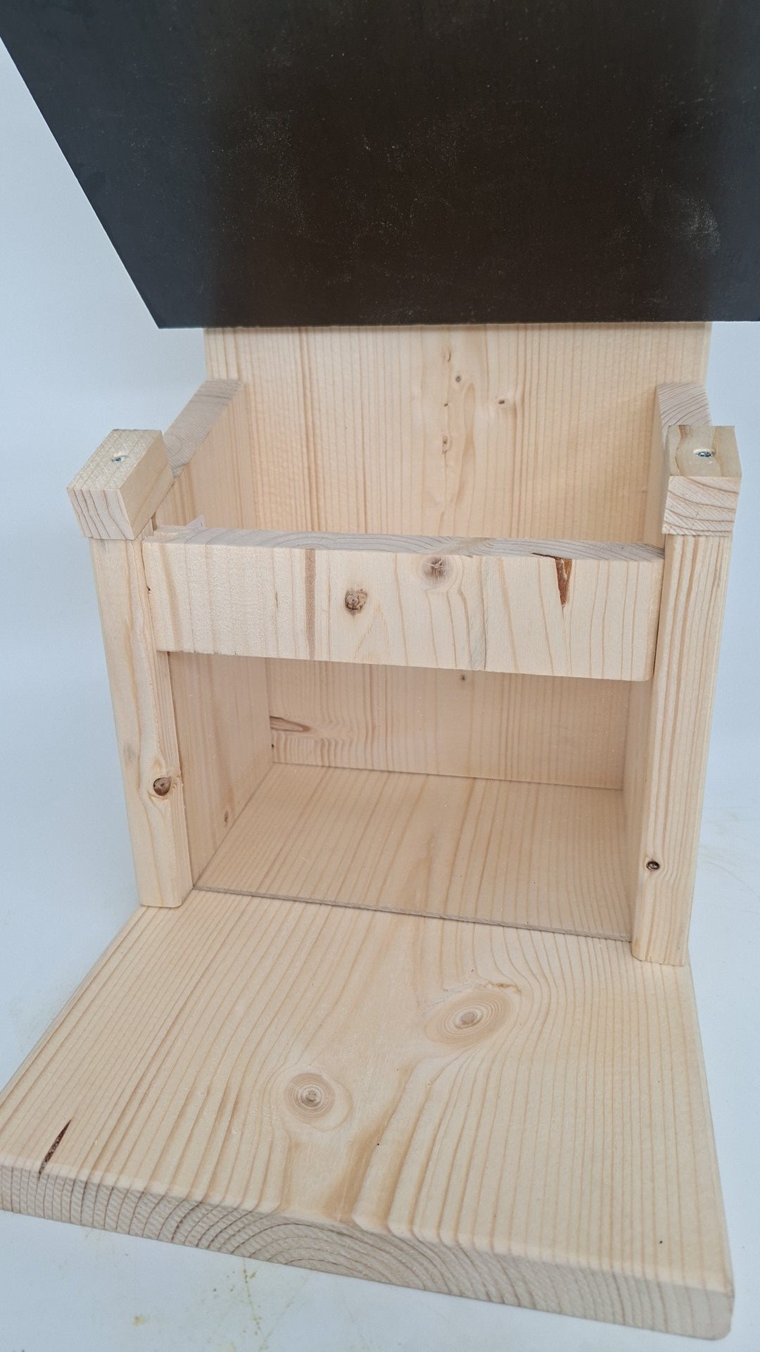 XXL squirrel feeder house squirrel feeding house feeding place for squirrels 2x weatherproof impregnated nature e1n
