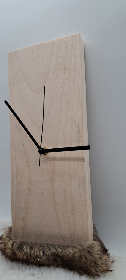 Holzhr made of maple wood wall clock made of wood watch made of wood wall clock without decoration